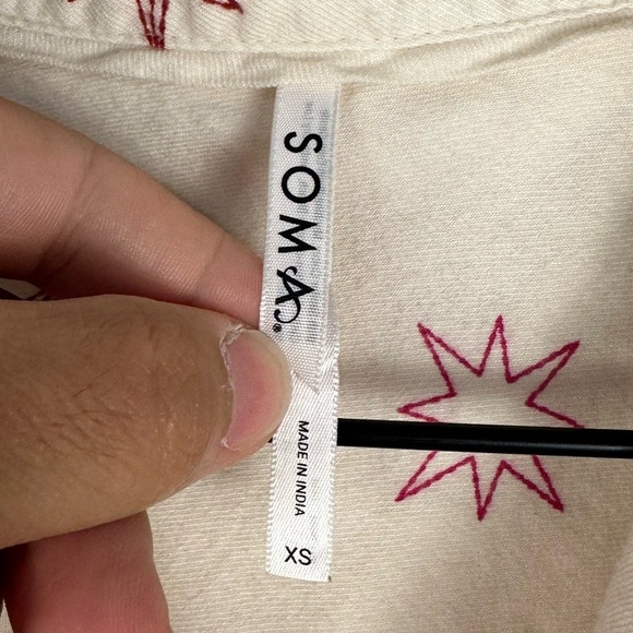 Soma Flannel Super Soft Long Sleeve Collar and High Rise Pants Cozy Pajama Set - Picture 4 of 11